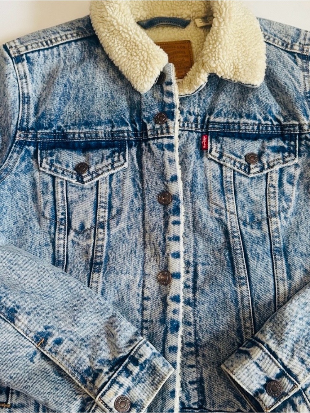 ORIGINAL SHERPA TRUCKER JACKET  Women's Blue Denim Jacket
